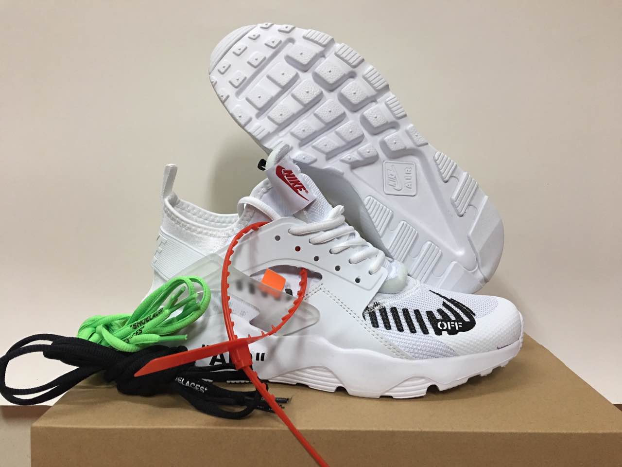 Off-white Nike Air Huarache 4 White Black Shoes